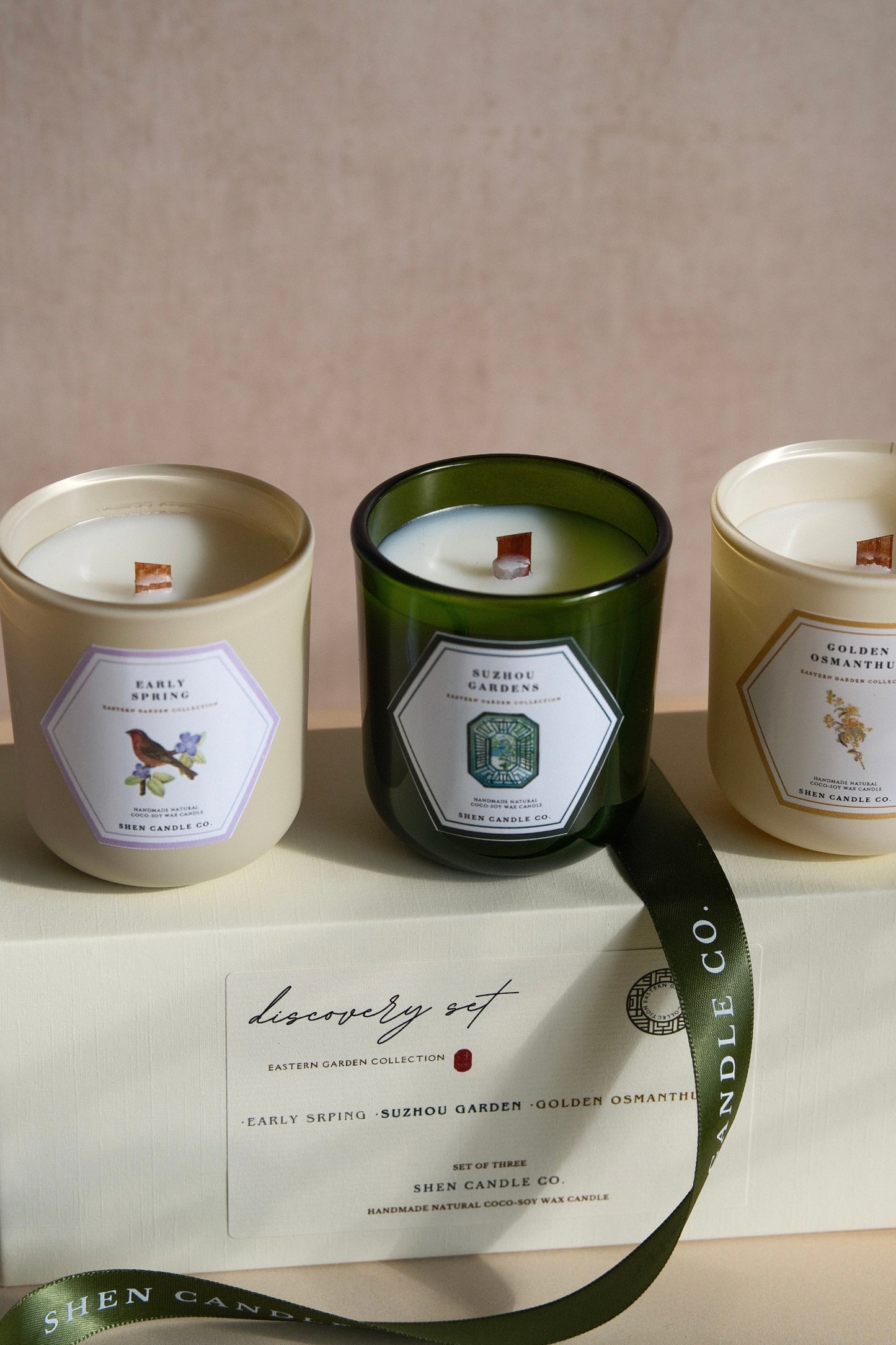 Mini Candle Discovery Set of Three- Eastern Garden Collection