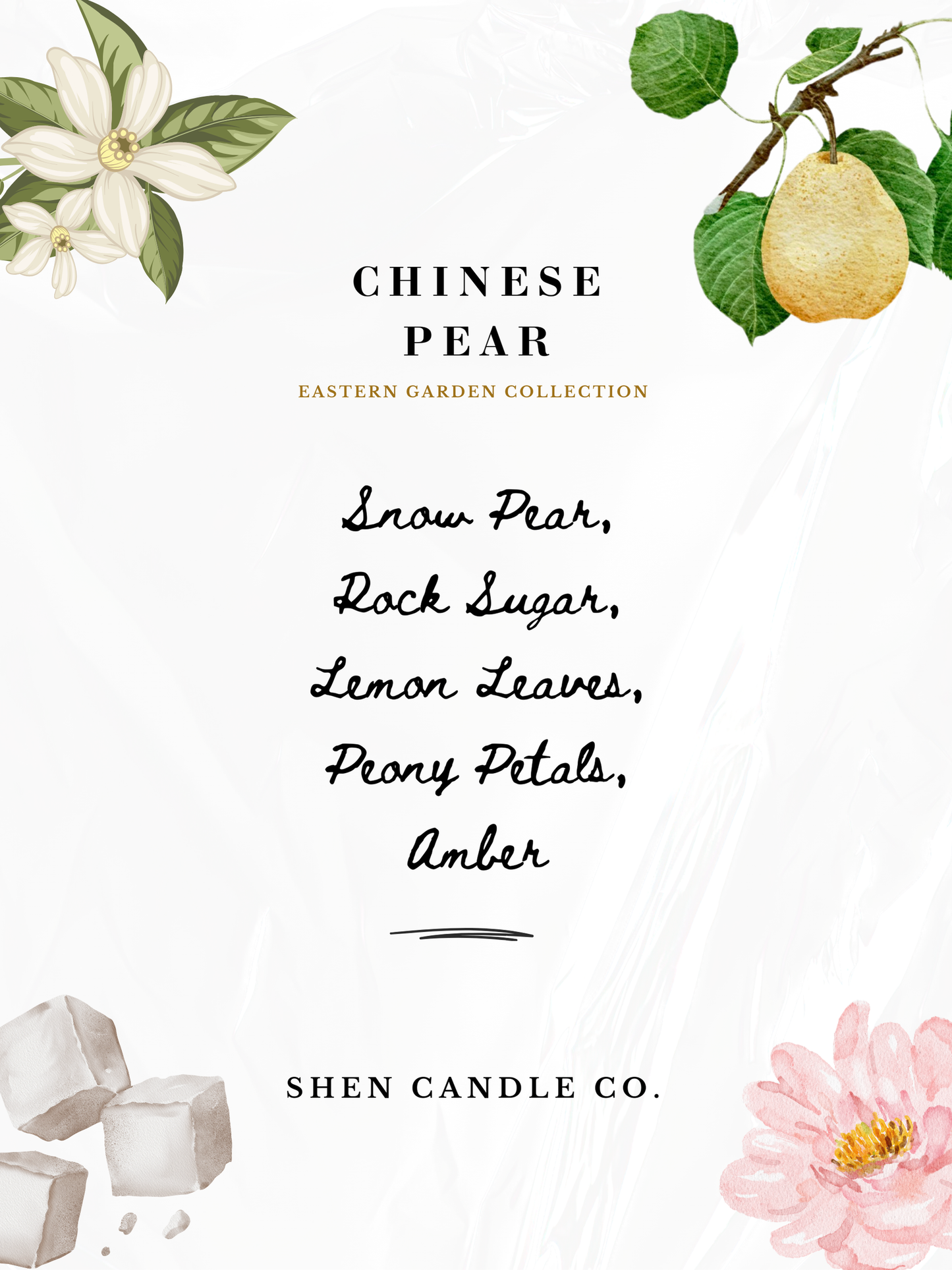 Chinese Pear (冰糖雪梨) Candle