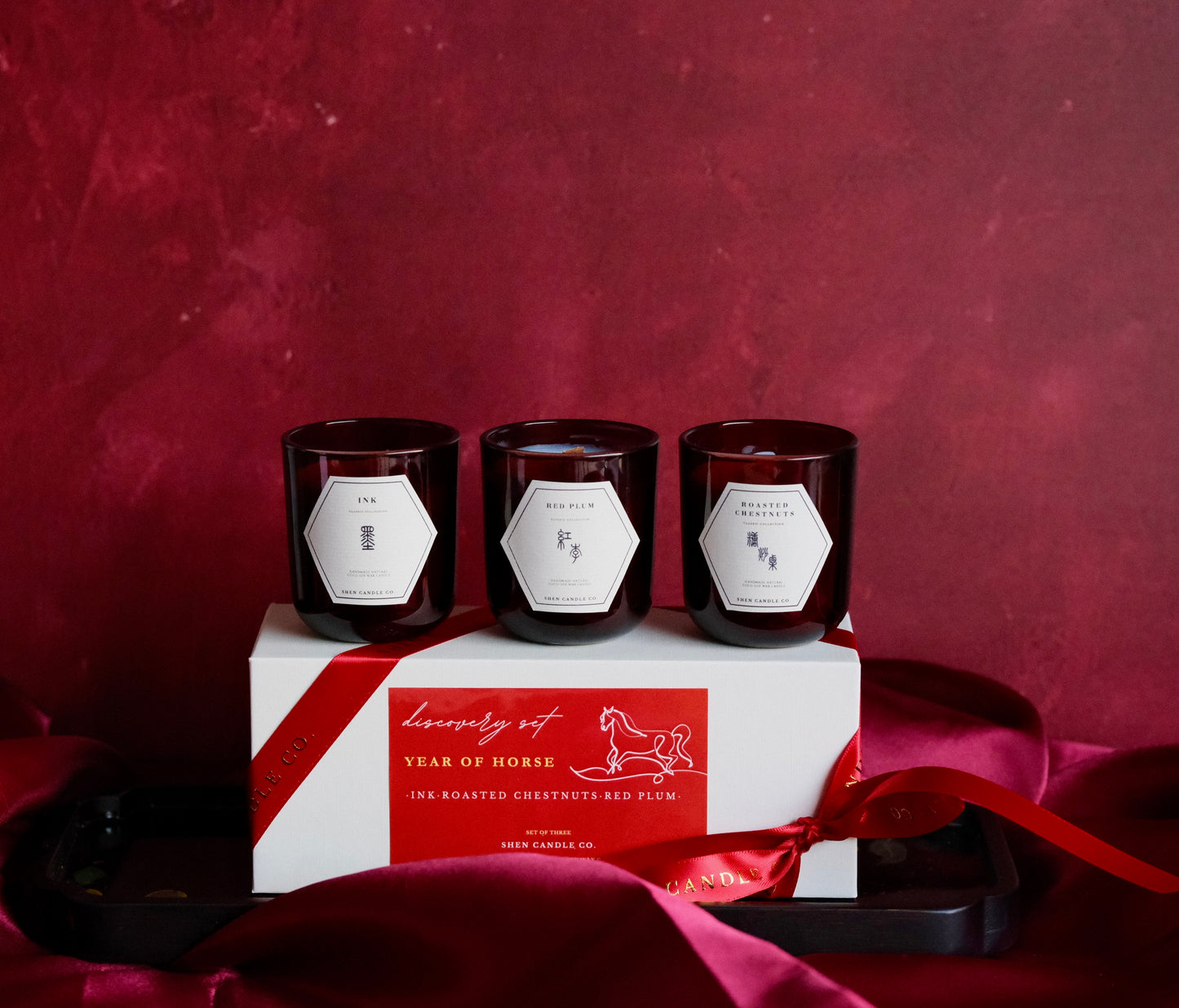 Mini Candle Discovery Set of Three- Classic Collection Year of Horse Limited Edition