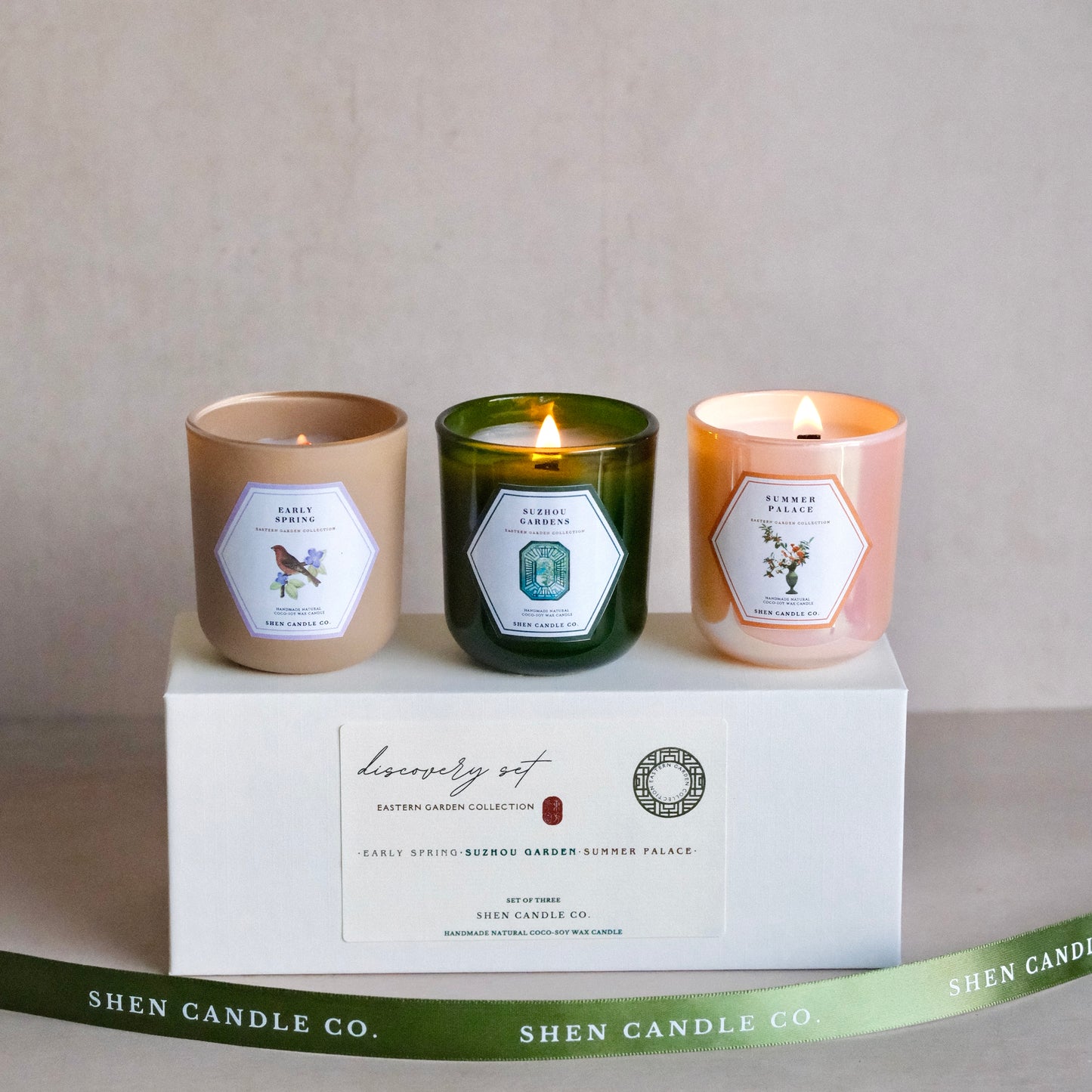 Mini Candle Discovery Set of Three- Eastern Garden Collection